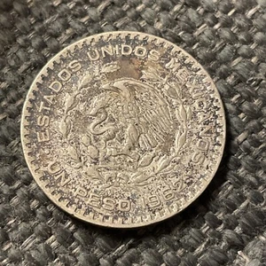 1962 Mexico One Peso Morelos (un Peso) Silver Coin. Great Details. - Picture 1 of 2