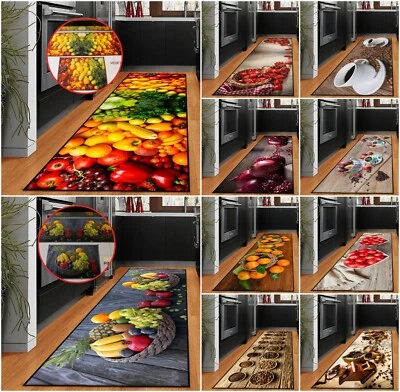 Küchenläufer Rutschfest Waschbar Läuferteppich Bodenmatte Tür❥  , - Bild 1 von 4