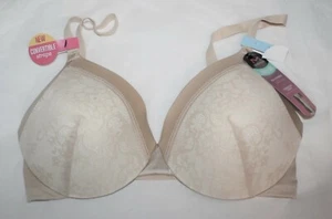 NWT MAIDENFORM comfort devotion BRA 9436 LATTE LIFT lightly lined full coverage - Picture 1 of 5