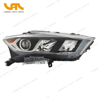LED Headlight Assembly For Nissan Maxima 2016-2018 Chrome Headlamp Right Side Foto 1 de 4