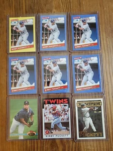 1994 Topps Black Gold #17 -Plus 8 card lot Kirby Puckett Twins - Picture 1 of 1
