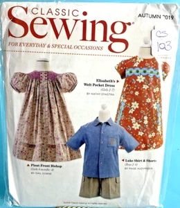 Autumn 2019 Classic Sewing Pattern Uncut Girls & Boys Clothing - Picture 1 of 8