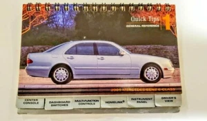2001 MERCEDES BENZ E CLASS E320 E430 E55 AMG QUICK TIPS REFERENCE MANUAL BOOK 1 - Picture 1 of 1