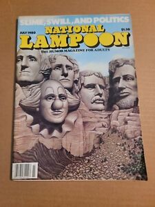 Vtg NATIONAL LAMPOON Magazine July 1980 Humor Satire Slime Swill Politics Issue