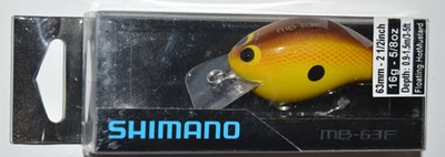 Bajo de funcionamiento poco profundo Shimano Macbeth Squarebill crankbait 2,5" mostaza caliente Foto 1 de 4