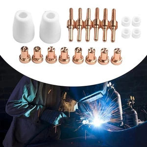 20PCS Plasma Cutter Consumables for PT31 For CUT40 with Nozzles and Electrodes - Picture 1 of 12