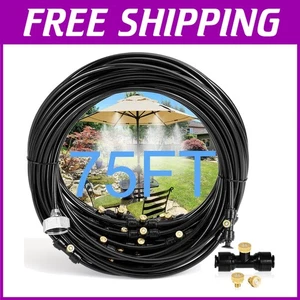 Patio Misting Cooling System - 75FT Kit with Brass Nozzles - Picture 1 of 11