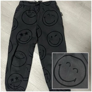 Gap Kids SmileyWorld Boys Small (6-7) Logo Joggers All Over Happy Face Print - Picture 1 of 9