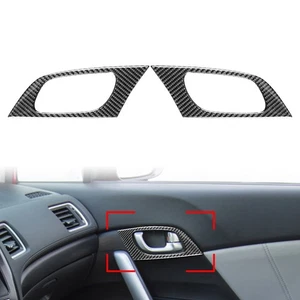 Carbon Fiber Car Interior Door Handle Cover Trim For Honda Civic 9th 2012-2015 - Picture 1 of 11