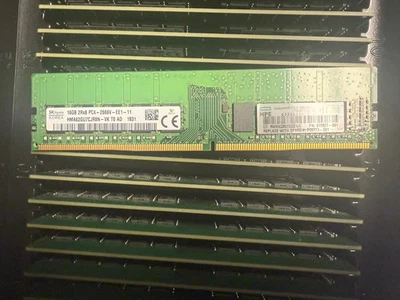 HP HPE 16GB 2xR8 PC4-2666V-EE1-11  REG ECC SERVER MEMORY  879527-091 P06773-001 - Image 1 of 3