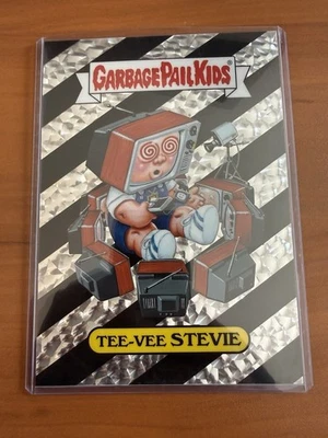 Garbage Pail Kids GPK GIANT 5x7 Art Prints Series 1 TEE-VEE Stevie CHROME FOIL - Image 1 of 4
