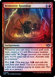 Lámina Brimstone Roundup 0115 Outlaws of Thunder Junction Magic The Gathering poco común - Imagen 1 de 1
