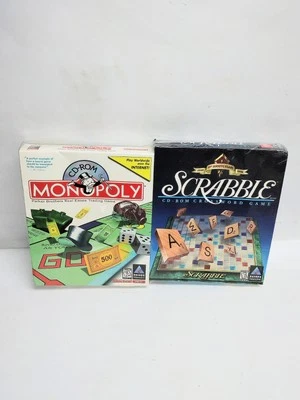 Monopoly CD-ROM PC Big Box & Scrabble CD-ROM PC Big Box for Windows 95, Sealed - Image 1 of 4