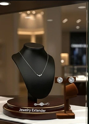 925 Silver 2CT Necklace, Earrings, Jewelry Set Lab-Created Swarovski Mossinette - Image 1 of 4