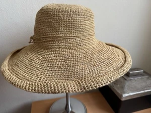 HELEN KAMINSKI RAFFIA WIDE BRIM SUN HAT NATURAL OS - Picture 1 of 12