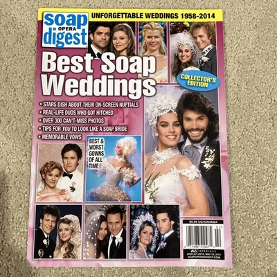 SOAP OPERA DIGEST Magazine ~ Best Soap Weddings ~ Collectors Edition ~ 1958-2014 - Image 1 of 4