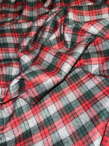 Tissu ancien tartan pure laine écossais  larg 150 cm x H 300  cm D036 - Imagen 1 de 6