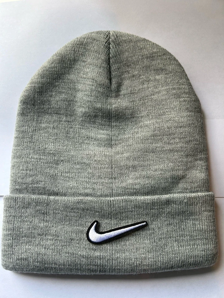 Gray Nike Beanie Hat Adults One Size Unisex - Image 1 of 1