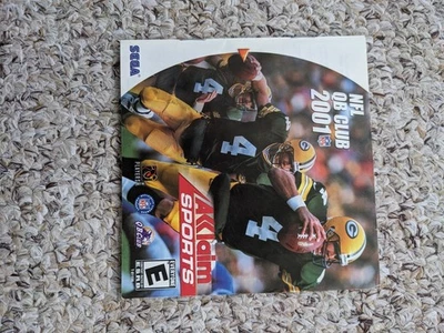 NFL QB Club 2001 SEGA Dreamcast Instruction Manual & Artwork Only - Image 1 of 2