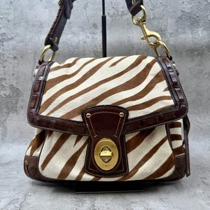 SELTENE COACH Y2K LEGACY ZEBRASTREIFEN KALBSHAAR SCHULTERTASCHE HANDTASCHE 10366 - Bild 1 von 16
