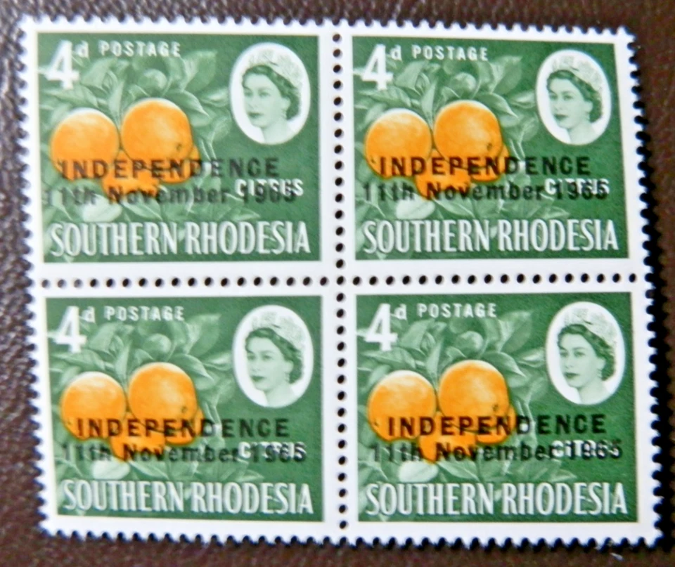 RHODESIA 1966 SG363 4d. INDEPENDENCE  11TH NOVEMBER 1965  -  MNH - Image 1 of 1