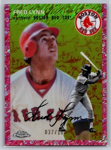 Fred Lynn 2023 Topps Chrome Platinum Anniversary Toile Fuchsia Lava /100 #34 - Picture 1 of 2
