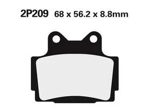 PASTILLAS FRENO NISSIN 2P-209NS TRASERAS YAMAHA FZ 600 - Imagen 1 de 1