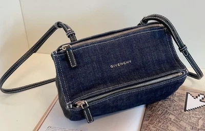 Givenchy Pandora Box Small Denim Crossbody Shoulder bag Women - Image 1 of 4