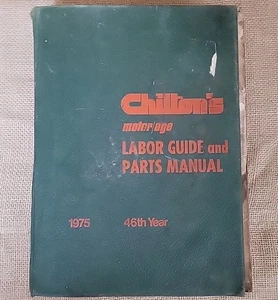 Vintage 1975 Chilton's Labor Guide and Parts Manual Hardback Fair - Bild 1 von 7