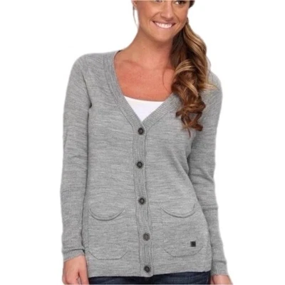 Cárdigan Smartwool Front Range 100% Lana Merino Gris Talla M Foto 1 de 4