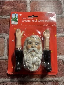 Manos y botas con cabeza de porcelana de Santa para manualidades - Imagen 1 de 2