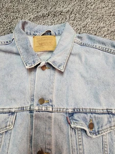 Vintage Levis Jeansjacke Herren XXL Denim Trucker 90s Distressed 70507-0311 OG  - Bild 1 von 24