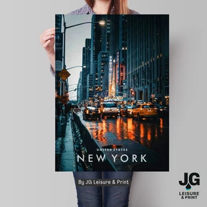 New York City USA Picture Wall Art | Print | Poster Unframed - Picture 1 of 3