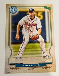 2020 Topps Gypsy Queen Short Print Jumbo 5x7 Chipper Jones Braves 311 #’d /49 - Picture 1 of 1