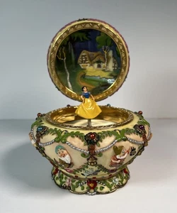 Disney Schneewittchen & sieben Zwerge aufklappbare Schmuck Spieluhr - Bild 1 von 15