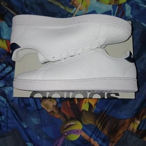 Adidas Advantage Shoes Cloud White/Legend Ink Mens US Size 10 NIB GZ5299 - Picture 1 of 10