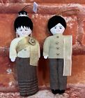 Northern Thailand Handmade Cloth Ornaments Man Woman Traditional Dress Over 5?