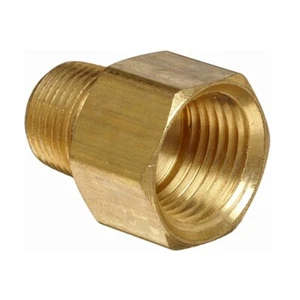 Reducer 1/2 Female Npt to 3/8 Male Npt Adapter Brass Fitting Water Air Gas N497 - Picture 1 of 2