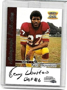 Autógrafo Ken Houston 1999 Sports Ilustrado Certificado Gotg ~ Cortacésped - Imagen 1 de 1