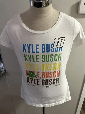 Camisa Nascar Champion Kyle Busch M&M's Racing Rainbow para mujer 2XL con logotipo gráfico  Foto 1 de 4