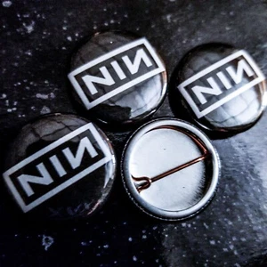 🦇 Nine Inch Nails - 1" Pinback Button Badge [Goth Industrial Ministry KMFDM] - Picture 1 of 5