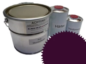 1 Liter Set 2K Autolack RAL 4007 Purpurviolett Acryl Glänzend Lackpoint ! - Bild 1 von 1