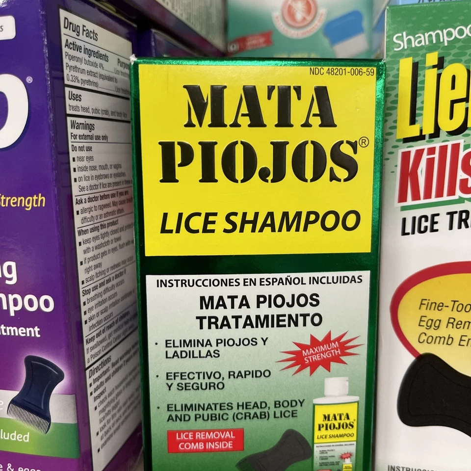 CHAMPÚ TRATAMIENTO PIOJOS MEDICADO MATA PIOJOS, 2 FL. OZ.  Exp. 06/2025 Foto 1 de 1