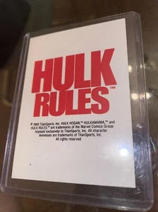 1990 Classic Hulk Hogan Card #145 WWF Wrestling Hulk Rules - Picture 1 of 2