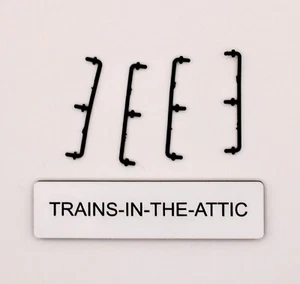 LIONEL 6907-55 HANDRAIL PACK OF (4) FOR CUPOLA CABOOSE . NEW BLACK PLASTIC - Picture 1 of 1