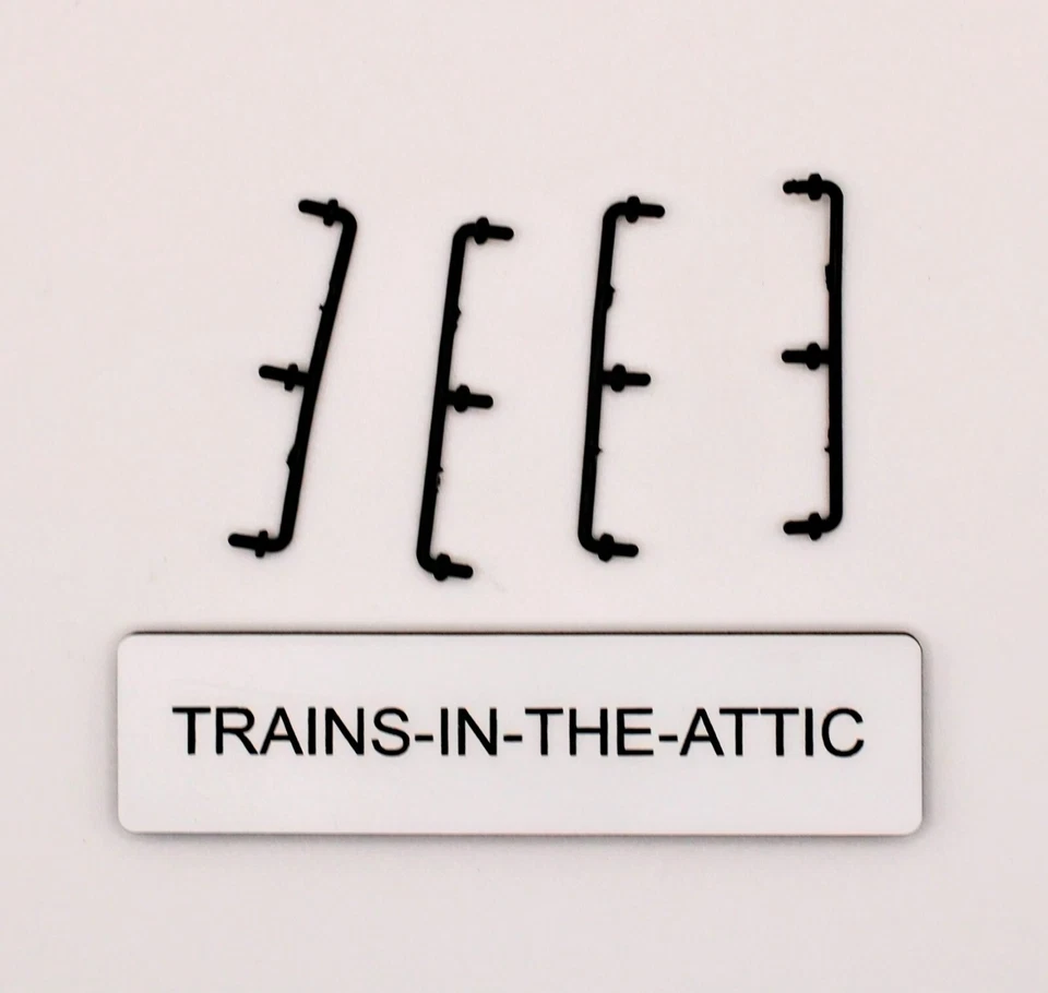 LIONEL 6907-55 HANDRAIL PACK OF (4) FOR CUPOLA CABOOSE . NEW BLACK PLASTIC - Image 1 of 1