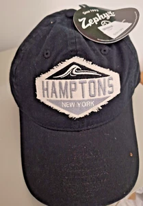 Authentic Zephyr Cap Adjustable Hamptons New York-Black - Picture 1 of 3