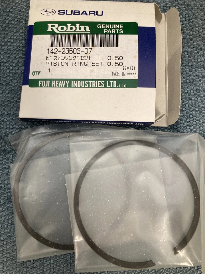 NEW SUBARU ROBIN 142-23503-07 PISTON RING SET 0. - Image 1 of 1