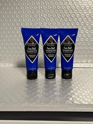 3 x Jack Black Face Buff Energizing Scrub Travel size 0.5 oz/ 14ml Sealed - Image 1 of 4