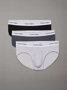 Calvin Klein da per Uomo Slip logo in confezione da 3 cotone elastoicizzato nero - Foto 1 di 6